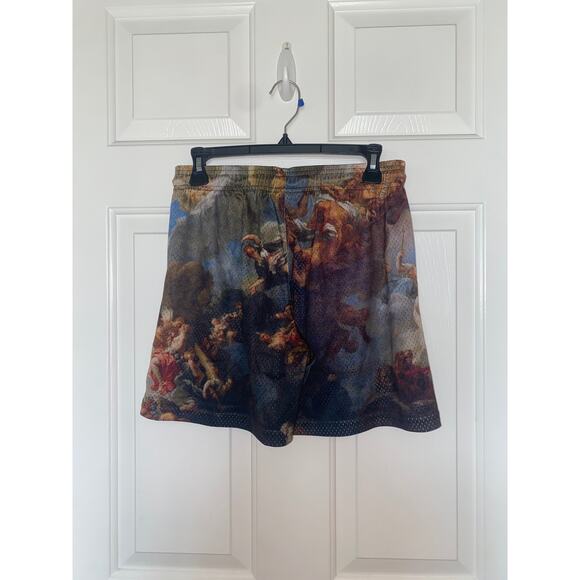 Kinetic Kings Mural Triton Angel Mesh Shorts Streetwear Size XS Men  NWT - Picture 3 of 5